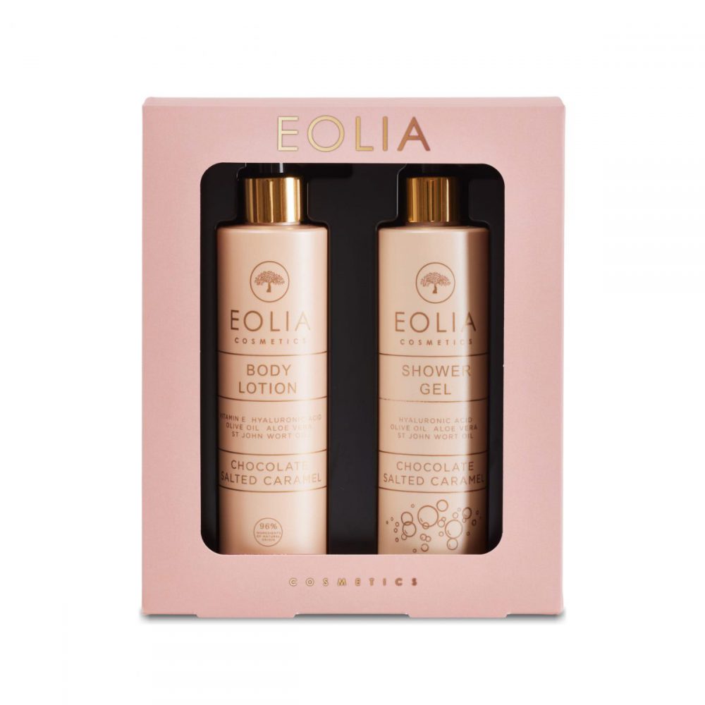 Gift Box Shower Gel & Body Lotion Chocolate Salted Caramel – Eolia Cosmetics