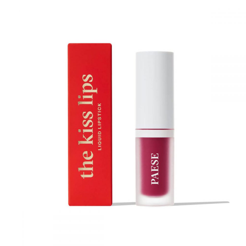 Liquid Lipstick The Kiss Lips PAESE 3,4ml Raspberry Red